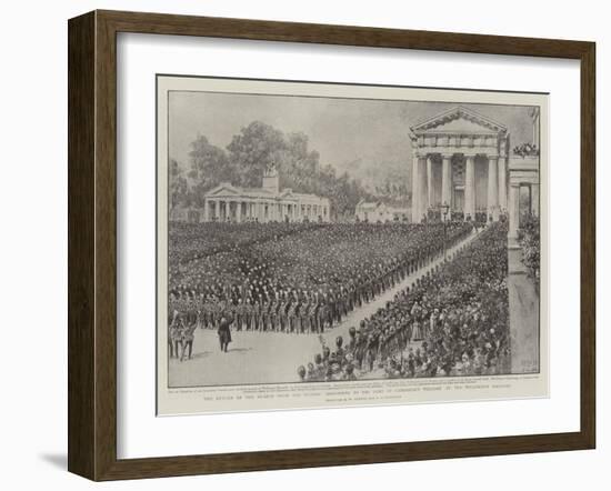 The Return of the Guards from the Soudan-Henry William Brewer-Framed Giclee Print