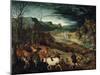 The Return of the Herd, 1565-Pieter Bruegel the Elder-Mounted Giclee Print