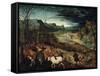 The Return of the Herd, 1565-Pieter Bruegel the Elder-Framed Stretched Canvas