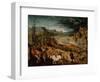 The Return of the Herd (Autumn) 1565-Pieter Bruegel the Elder-Framed Giclee Print