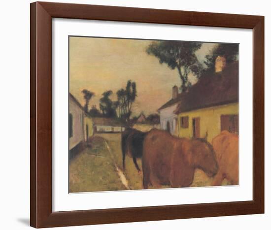 The Return of the Herd-Edgar Degas-Framed Art Print