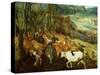 The Return of the Herd-Pieter Bruegel the Elder-Stretched Canvas