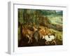 The Return of the Herd-Pieter Bruegel the Elder-Framed Giclee Print