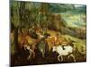 The Return of the Herd-Pieter Bruegel the Elder-Mounted Giclee Print