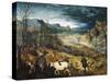 The Return of the Herd-Pieter Bruegel the Elder-Stretched Canvas