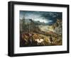 The Return of the Herd-Pieter Bruegel the Elder-Framed Art Print