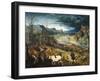 The Return of the Herd-Pieter Bruegel the Elder-Framed Art Print