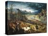 The Return of the Herd-Pieter Bruegel the Elder-Stretched Canvas