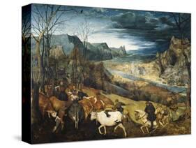 The Return of the Herd-Pieter Bruegel the Elder-Stretched Canvas