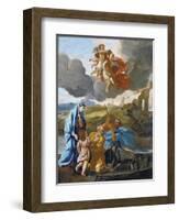 The Return of the Holy Family from Egypt-Nicolas Poussin-Framed Giclee Print