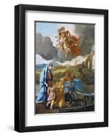 The Return of the Holy Family from Egypt-Nicolas Poussin-Framed Giclee Print