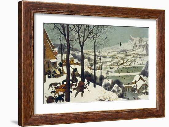 The Return of the Hunters-Pieter Bruegel the Elder-Framed Giclee Print