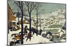 The Return of the Hunters-Pieter Bruegel the Elder-Mounted Giclee Print