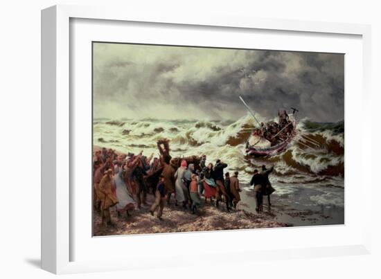 The Return of the Lifeboat-Thomas Rose Miles-Framed Giclee Print