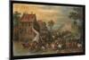 The Return of the Market (Oil on Copper)-Jan the Elder Brueghel-Mounted Giclee Print