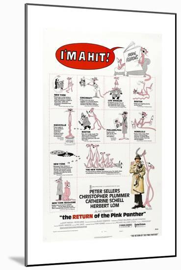 The Return of the Pink Panther, US poster, Peter Sellers, 1975-null-Mounted Premium Giclee Print