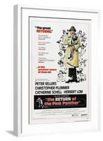 The Return of the Pink Panther, US poster, Peter Sellers, 1975-null-Framed Art Print