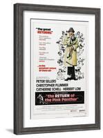 The Return of the Pink Panther, US poster, Peter Sellers, 1975-null-Framed Art Print