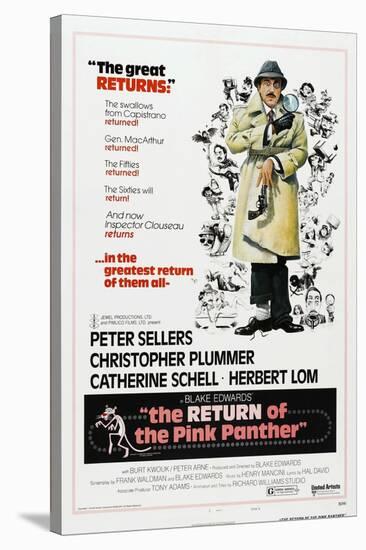 The Return of the Pink Panther, US poster, Peter Sellers, 1975-null-Stretched Canvas