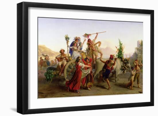 The Return of the Procession of the Madonna of the Arc, Near Naples, 1827-Louis Leopold Robert-Framed Giclee Print