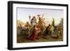 The Return of the Procession of the Madonna of the Arc, Near Naples, 1827-Louis Leopold Robert-Framed Giclee Print