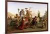 The Return of the Procession of the Madonna of the Arc, Near Naples, 1827-Louis Leopold Robert-Framed Giclee Print