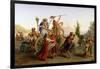 The Return of the Procession of the Madonna of the Arc, Near Naples, 1827-Louis Leopold Robert-Framed Giclee Print