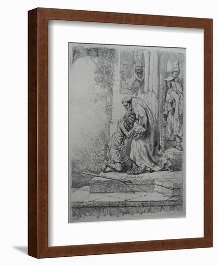 The Return of the Prodigal Son, 1636-Rembrandt van Rijn-Framed Giclee Print