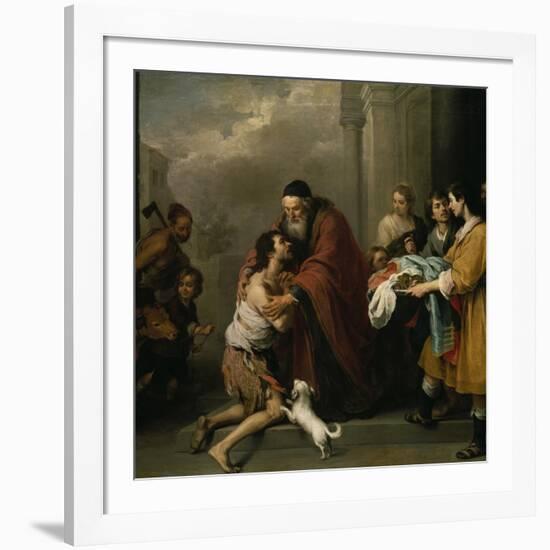 The Return of the Prodigal Son, 1667/70-Bartolomé Estéban Murillo-Framed Giclee Print