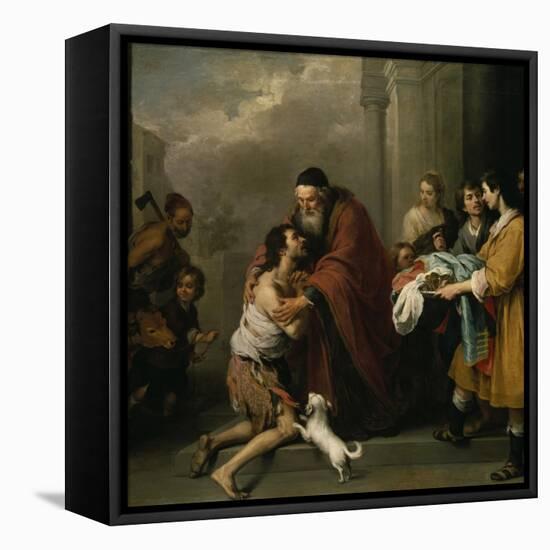 The Return of the Prodigal Son, 1667/70-Bartolomé Estéban Murillo-Framed Stretched Canvas