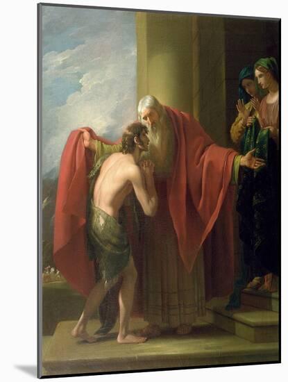The Return of the Prodigal Son, 1772-Benjamin West-Mounted Giclee Print