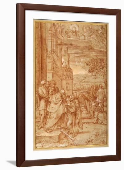 The Return of the Prodigal Son, after Annibale Carracci-Annibale Carracci-Framed Giclee Print