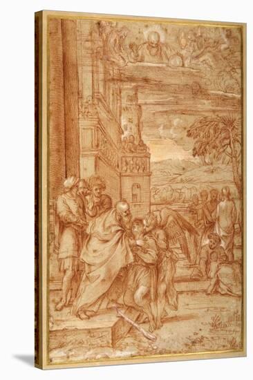 The Return of the Prodigal Son, after Annibale Carracci-Annibale Carracci-Stretched Canvas