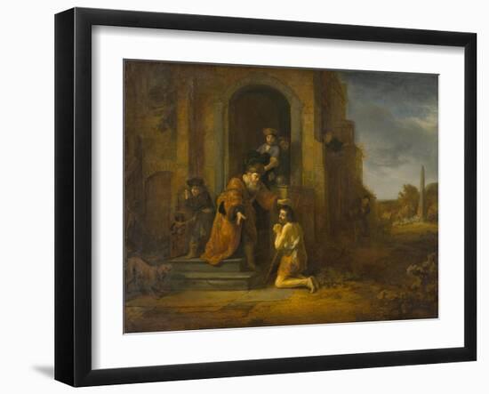 The Return of the Prodigal Son, c.1640-1642-Govaert Flinck-Framed Giclee Print