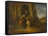 The Return of the Prodigal Son, c.1640-1642-Govaert Flinck-Framed Stretched Canvas