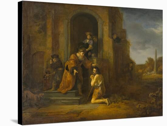 The Return of the Prodigal Son, c.1640-1642-Govaert Flinck-Stretched Canvas