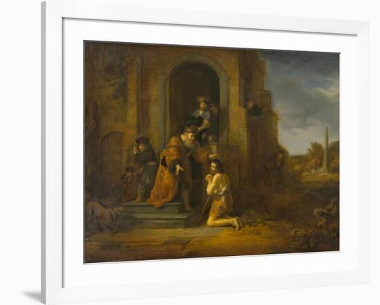 The Return of the Prodigal Son, c.1640-1642-Govaert Flinck-Framed Giclee Print