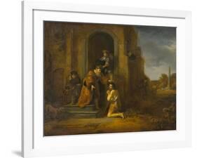 The Return of the Prodigal Son, c.1640-1642-Govaert Flinck-Framed Giclee Print