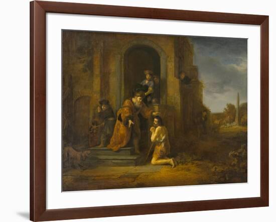 The Return of the Prodigal Son, c.1640-1642-Govaert Flinck-Framed Giclee Print