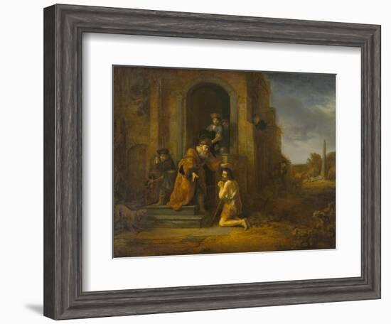 The Return of the Prodigal Son, c.1640-1642-Govaert Flinck-Framed Giclee Print