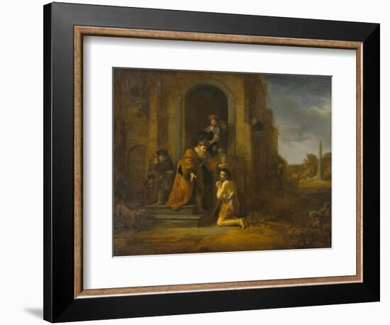 The Return of the Prodigal Son, c.1640-1642-Govaert Flinck-Framed Giclee Print