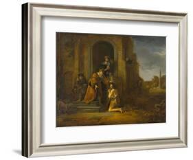 The Return of the Prodigal Son, c.1640-1642-Govaert Flinck-Framed Giclee Print