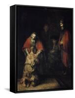 The Return of the Prodigal Son, C1668-Rembrandt van Rijn-Framed Stretched Canvas