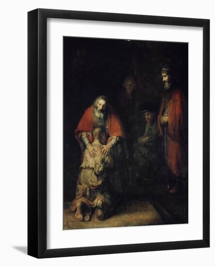 The Return of the Prodigal Son, C1668-Rembrandt van Rijn-Framed Premium Giclee Print