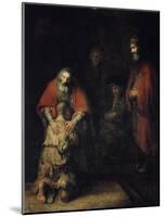 The Return of the Prodigal Son, C1668-Rembrandt van Rijn-Mounted Premium Giclee Print