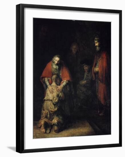 The Return of the Prodigal Son, C1668-Rembrandt van Rijn-Framed Premium Giclee Print