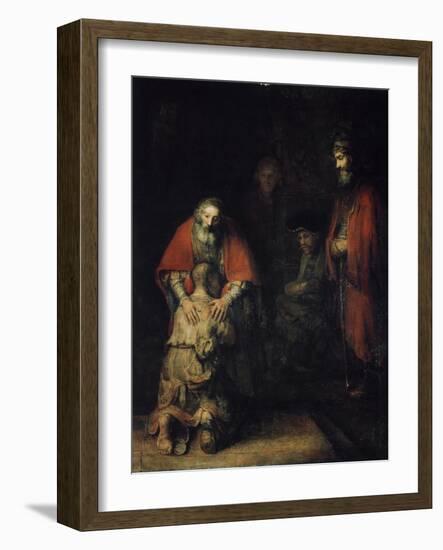 The Return of the Prodigal Son, C1668-Rembrandt van Rijn-Framed Giclee Print