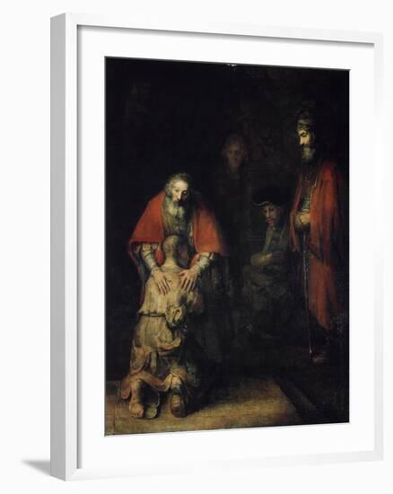 The Return of the Prodigal Son, C1668-Rembrandt van Rijn-Framed Giclee Print