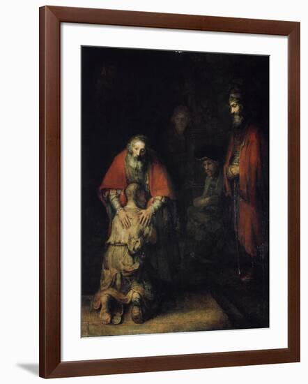 The Return of the Prodigal Son, C1668-Rembrandt van Rijn-Framed Giclee Print