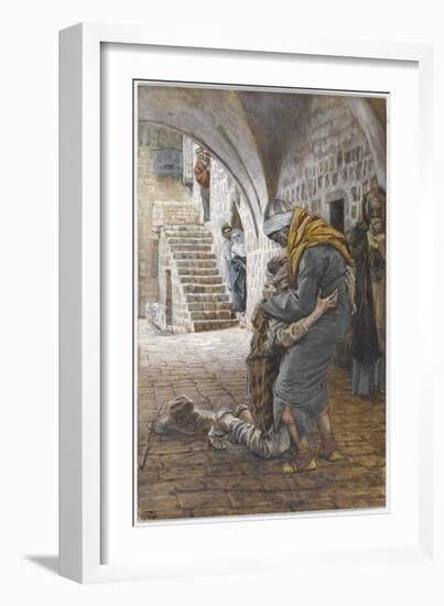 The Return of the Prodigal Son, Illustration for 'The Life of Christ', C.1886-96-James Tissot-Framed Giclee Print